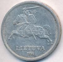Litvánia 1936. 5L Ag T:2 Lithuania 1936. 5 Litai Ag C:XF