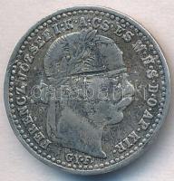 1871GYF 10Kr Ag "Váltó Pénz" T:2- enyhén hajlott, karc