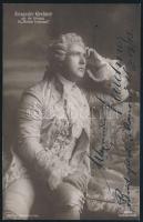 1915 Alexander Kirchner (1876-1948) operaénekes aláírása őt ábrázoló fotólapon