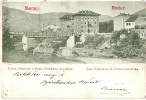 Mostar, Hotel Narenta - 2 pre-1902 postcards