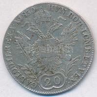 1830C 20kr Ag "I. Ferenc" T:2-