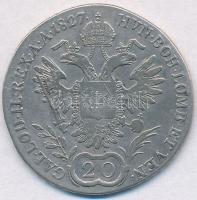 1827C 20kr Ag "I. Ferenc" T:2-
