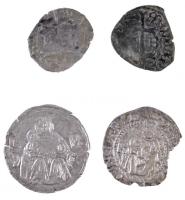 4db-os kora újkori denár tétel, benne: 1440-1444. Denár Ag I. Ulászló (2xklf) (0,34g/0,53g) + 1523L-B Denár Ag II. Lajos (0,48g) + 1549K-B Denár Ag I. Ferdinánd (0,46g) T:2-3 ki. 4pcs of denar coins from the early modern period, including: Hungary 1440-1444. Denar Ag Wladislaus I (2xdiff) (0,34g/0,53g) + 1523L-B Denar Ag Louis II (0,48g) + 1549K-B Denar Ag Ferdinand I (0,46g) C:XF-F cracked