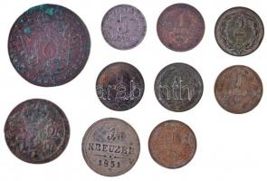 Tartalmas, 17db-os vegyes tétel, benne sok ezüst pénzérmével, közte: Csehország / Történelmi tartomá...