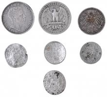 Tartalmas, 17db-os vegyes tétel, benne sok ezüst pénzérmével, közte: Csehország / Történelmi tartomá...