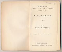 Mihalik József: A Zománcz. Stampfel-féle tudományos zseb-könyvtár 63-64. Pozsony-Budapest, 1901., ki...