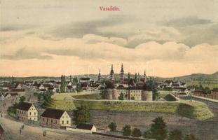 Varasd, Warasdin, Varazdin; látkép / panorama view. Papirnica Stifler