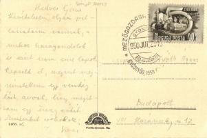 Gyöngyös, Postapalota, Orczy kastély, Ferencrendiek és katolikus templom "1950 Gyöngyös Mezőgaz...