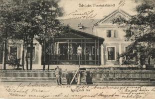 Pusztakalán, Calan; Igazgatói lak, Thiesz M. kiadása / director's villa (vágott / cut)