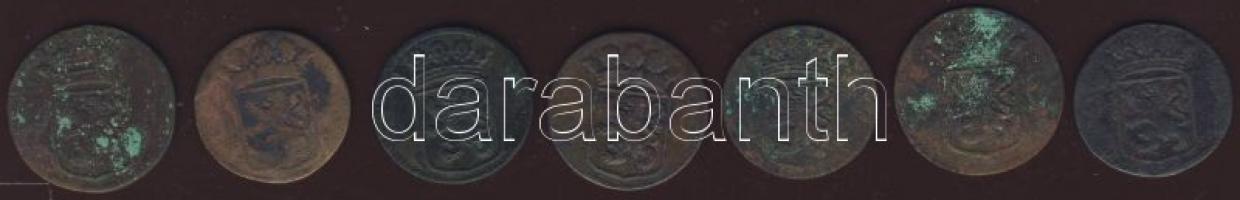 Kis tétel Holland Kelet-India/Holland tartományi címerrel 1730-1742. 1D (7x) T:2/3,3