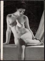 cca 1950 Beautés francia erotikus képes lap  / French erotic magazine