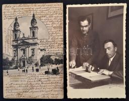 1850-1940 Cipősdoboznyi irat, képeslap, fotó, reklám tétel érdekességekkel