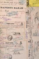 1850-1940 Cipősdoboznyi irat, képeslap, fotó, reklám tétel érdekességekkel