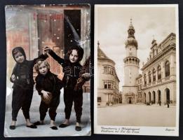 1850-1940 Cipősdoboznyi irat, képeslap, fotó, reklám tétel érdekességekkel