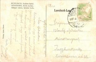 Szászsebes, Sebes, Mühlbach; Zsófia kórház. Anna Gross kiadása / Sophien-Spital / Spitalul Sofia / h...