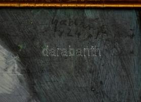 Gadányi Jenő (1896-1960): Női portré 1924. Olaj, falemez, jelzett,  keretben, 42×32 cm