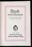 O. J. Bierbaum: Franz von Stuck. Künstler Monographien. Bielfield und Leipzig, 1924, Velhagen&Klasing. Kiadói kissé foltos egészvászon-kötés, német nyelven. / Linen-binding, in German language.