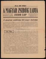 1941 A Magyar Zsidók Lapja 3. évfolyamának 37. száma