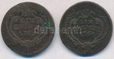 Erdély 1764-1765. 1Gr Cu (2x) T:3 ph., patina