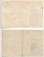 Budapest 1919. 1K + 2K "Schlick Nicholson Gép-Waggon- és Hajógyár" utalvány T:I-,III szép ...