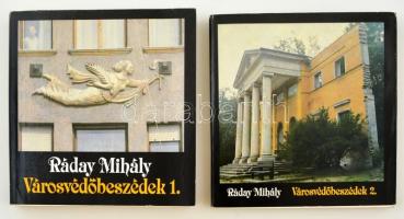 Ráday Mihály: Városvédőbeszédek I-II. Bp., 1988, Széchényi Könyvkiadó. Kiadói papírkötés, kiadói papír védőborítóban, fekete-fehér fotókkal, két térképmelléklettel. Jó állapotban.