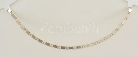 Ezüst(Ag) karkötő, jelzett, h: 18 cm, nettó: 3,9 g