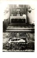 1939 Monyoród, templom belső, irredenta jelkép, photo