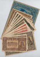 1902-1923. 1K-1000K 15db-os magyar korona bankjegy tétel:II--III-