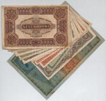 1902-1923. 1K-1000K 15db-os magyar korona bankjegy tétel:II--III-