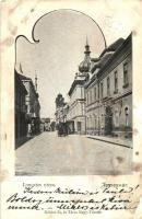 Temesvár, Timisoara; Lonovics utca. Káldor Zs. és társa Nagytőzsde kiadása / street view, Art Nouveau (felületi sérülés / surface damage)