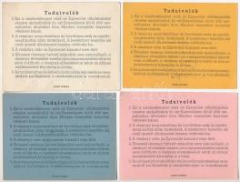 Budapest 1946. "Pesti Hazai Első Takarékpénztár-Egyesület" részbetét jegye (4x) 10.000AP, ...