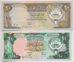 Kuvait 1968. 10D + 20D T:II,III Kuwait 1968. 10 Dinars + 20 Dinars C:XF,F
