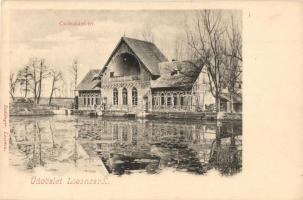 Losonc, Lucenec; Csónakázó tér, Redlinger kiadása / rowing square (EK)