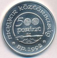 1992. 500Ft Ag "Szent László" T:BU 
Adamo EM125