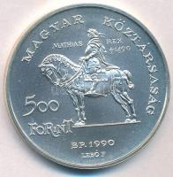 1990. 500Ft Ag "Mátyás király / Beatrix" T:BU kis patina
Adamo EM113