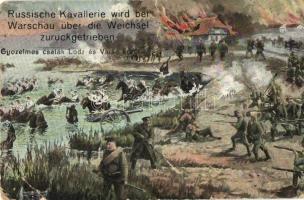 9 db RÉGI katonai motívumlap, vegyes minőség / 9 pre-1945 military motive cards, mixed quality