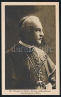 cca 1910 Prohászka Ottokár(1858-1927) székesfehérvári püspök aláírása az őt ábrázoló képeslapon