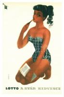 4 db MODERN használatlan magyar reklámlap / 4 modern unused Hungarian advertisement postcards