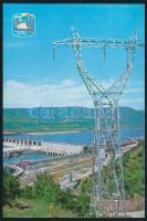 1972 A Vaskapu vízlépcső megnyitásának alkalmából képeslap Fjodorovics Zsigalin szovjet, Jaromír Mat...