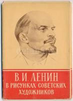 17 db MODERN szignózott Lenin művészlap saját tokjában / 17 modern artist signed Lenin art postcards in its own case