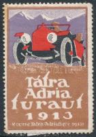 1913 Tátra-Adria túraút levélzáró
