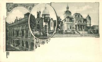 7 db főleg RÉGI fekete-fehér erdélyi városképes lap / 7 black and white mostly pre-1945 Transylvanian town-view postcards