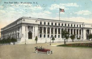 Washington, D. C. New Post Office, American national flag, automobile (EK)