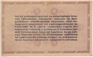 1946. 100.000AP vízjeles papíron, sorszámozott, függőleges papírránccal T:III ly