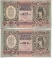 1943. 1000P (2x) hajtatlanok T:I-