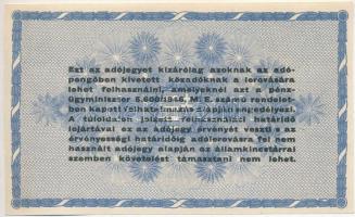 1946. 10.000.000AP okkersárga, "május hó..." alatt kék festékpötty, hátlap élénk színű nyo...