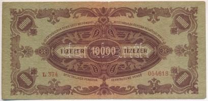 1945. 10.000P betűhibás "MNB" bélyeggel T:III