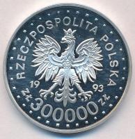 Lengyelország 1993. 300.000Zl Ag "Olimpia Lillehammer 1994" T:1(PP) kis szennyeződés
Pola...