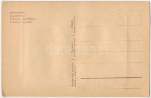 Budapest I. Halászbástya, Grainer-féle gobelin képek. textillap / tapestry textile card (EK)