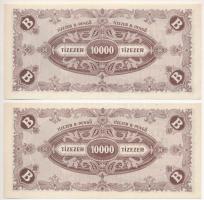 1946. 10.000BP (5x) ovális keretben nyomdai festékfoltok T:I